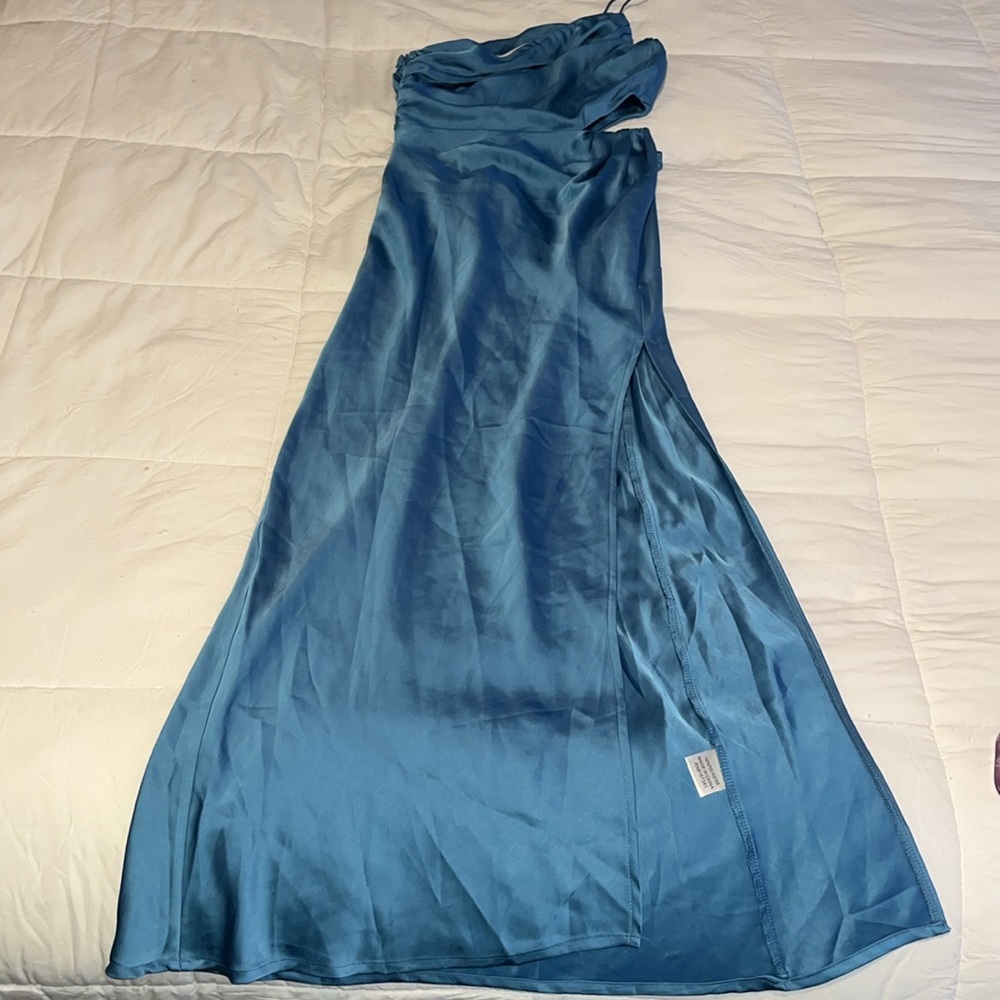 Hello Molly Strapless Blue Dress